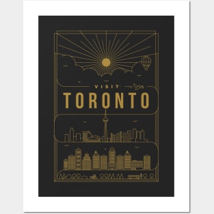 Toronto Minimal Lineal Poster Posters and Art